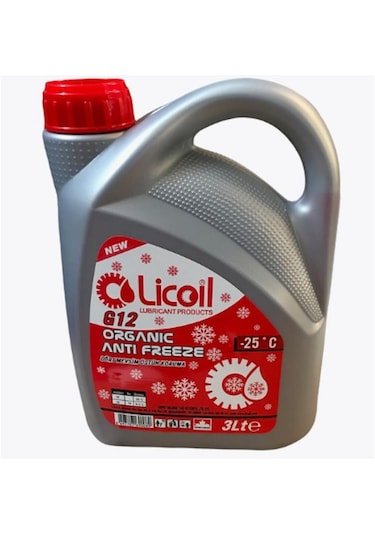 Licoil Antifriz G12 -25C 3 Litre. 3Kg-15Kg-16Kg Mevcut