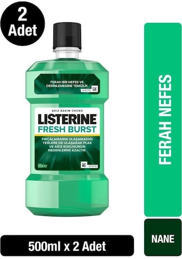 Listerine Fresh Burst Ağız Bakım Suyu 2 x 500 ML