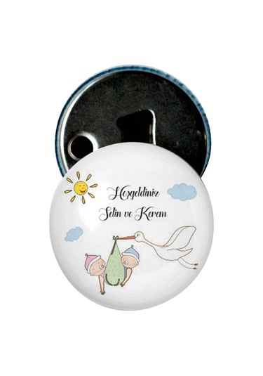 Famous Bebek Şekeri Magnet Bebek Mevlüt Hediyelik Isimli Kapak Açacak  (434855988)