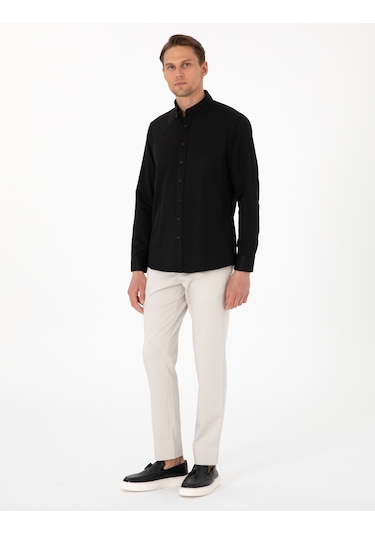 Pierre Cardin Erkek Siyah Gömlek Desenli 50306996-vr046 Siyah