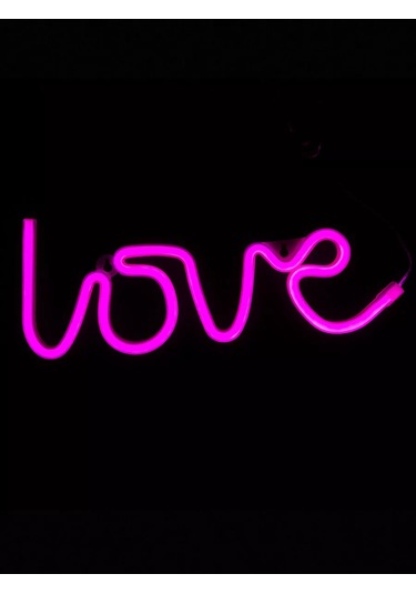 Riota Neon Love Yazı Lambası, Pembe Işık 175487402 Pembe