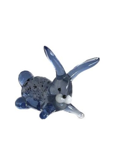 El Yapımı Mini Murano Cam Tavşan Biblo A128-02