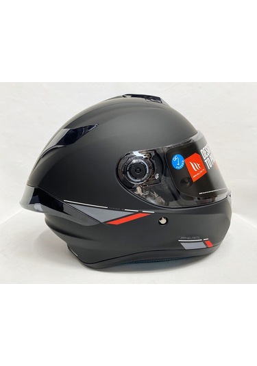 Mt Targo S A1 Şeffaf Vizörlü V-14B Kapalı Kask Mat Siyah