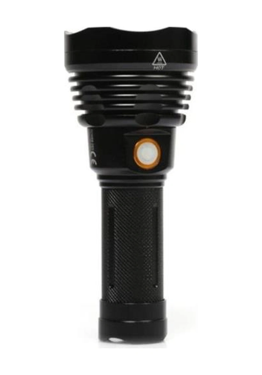 15w Led 'li Yağmur Suyu Geçirmez Şarjlı Ve Pilli El Feneri Pd-6692 Siyah