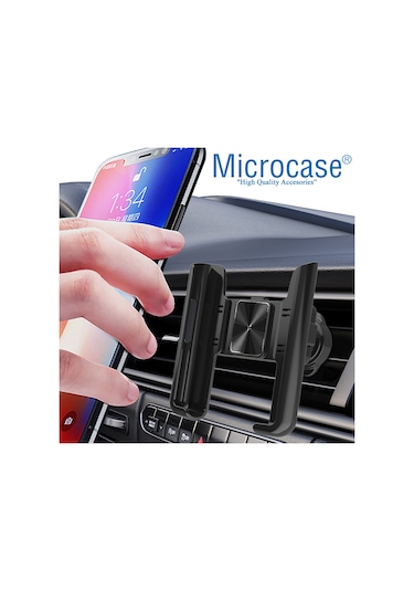 360° Araç İçi Izgaralıktan Metal Kelepçeli Telefon Tutucu -AL3741