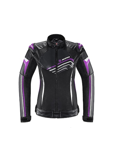 Jk153w Purple 4 Mevsim Kadın Deri Mont