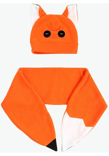 Casabony Fox Unisex Şapka+kaşkol Takım Turuncu
