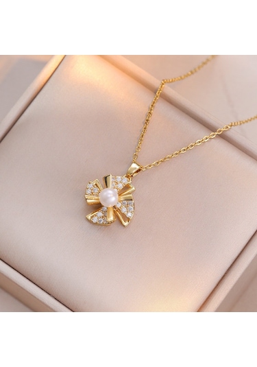 Bayan Kolye: Moda Estetiği Titanyum Çelik Kolye No.291 Çok REnkli