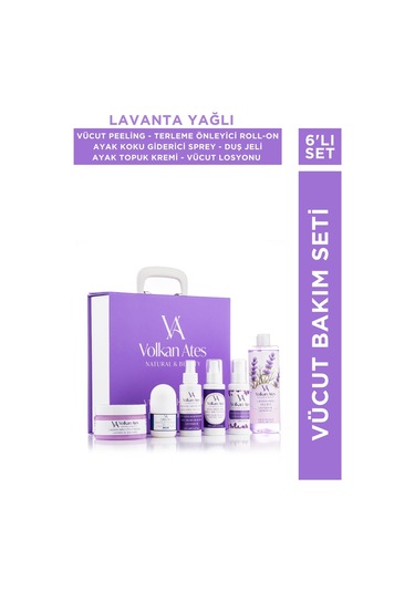 Vücut Bakım Seti (Vücut Peeling & Losyonu  - Ayak Koku Giderici Sprey &  Kremi - Duş Jeli - Roll-On)