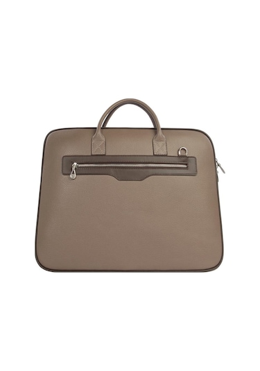 Cengiz Pakel Unisex Hakiki Deri Evrak&laptop Çantası 1712 - Vizon/kahve 1712-vizon-kahve