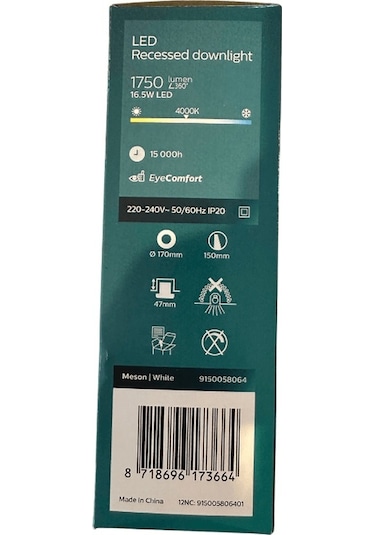 Philips Meson Sıva Altı Led Panel 16,5w 4000k Günışığı Gün Işığı