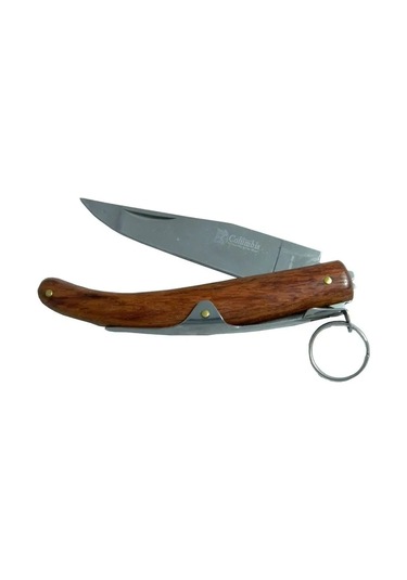 Okapi Gc2079a Kahverengi Cep Çakısı 20cm - Manuel, Ahşap Sap Çok Renkli