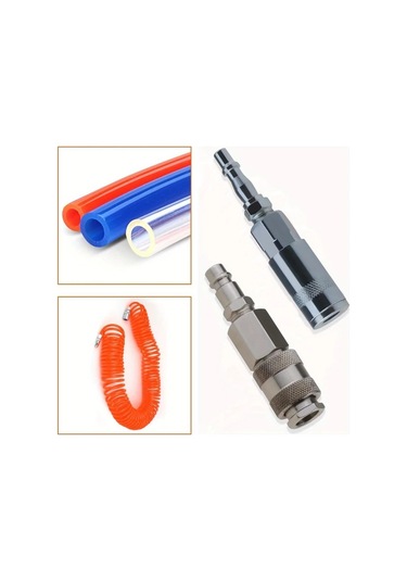 Dashanshop 2 Adet Avrupa Stili Hortum Bağlantı Adaptörü Kompresör Parçaları