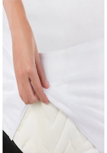 Mycey 90x190 Fitted Alez Micro Sıvı Geçirmez Tek Kişilik Çarşaf Alez Beyaz