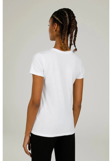 Lumberjack Ct122 0 Yaka Basic Bayan Body - Beyaz