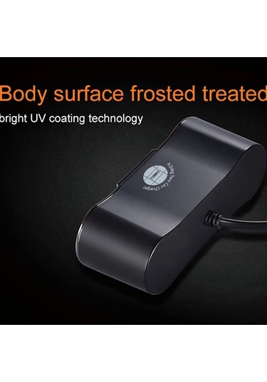 Motion003 2025 Yeni Araba Sigara Için Siyah Qc3.0 Hızlı Şarj Led Halkası Evrensel Araçlar