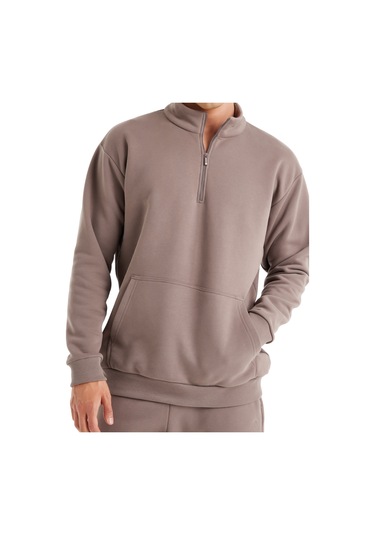 Blackspade Erkek Sweatshirt 40620 - Vizon Vizon