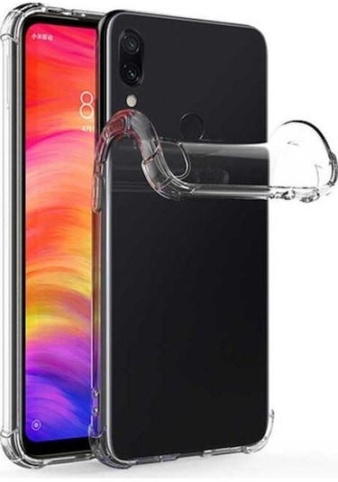 Xiaomi Redmi Note 7 Kılıf Zore Nitro Anti Shock Silikon Renksiz