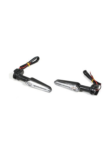 Maiyame Yamaha Mt07/mt09/mt10 İçin Siyah Abs Led Sinyal Lambası - Sarı Işık, 77g Hafif