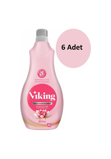 Viking Technopower Konsantre Çamaşır Yumuşatıcı Relax 6 x 1440 ML