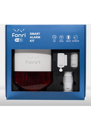 Fonri Smart WİFİ Ekonomik Kablosuz Akıllı Hırsız Alarm Sistemi 1G