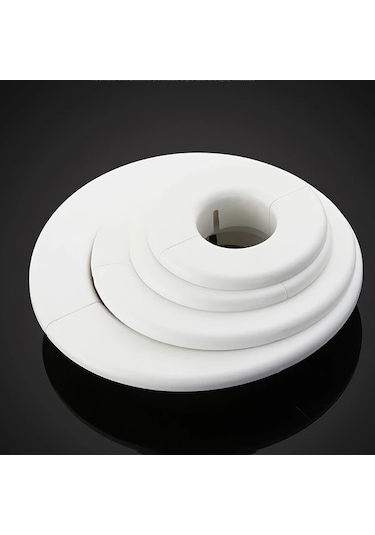 Meridiangoods 55mm Dekoratif Delik Kapağı, Pp Plastik Hvac Boru Örtüsü, Minimal Görünüm