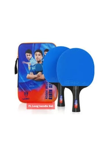 Loki İttf Onaylı Mavi Masa Tenisi Raketi 2 Raket Top Kılıf