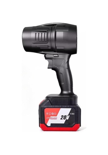 Maiyame Endüstriyel Lityum Pil Turbin Blower - Araç Yıkama, Su/toz/kar Temizleme - Yüksek Güçlu Soğutucu Fan Siyah, Tembel Ünite