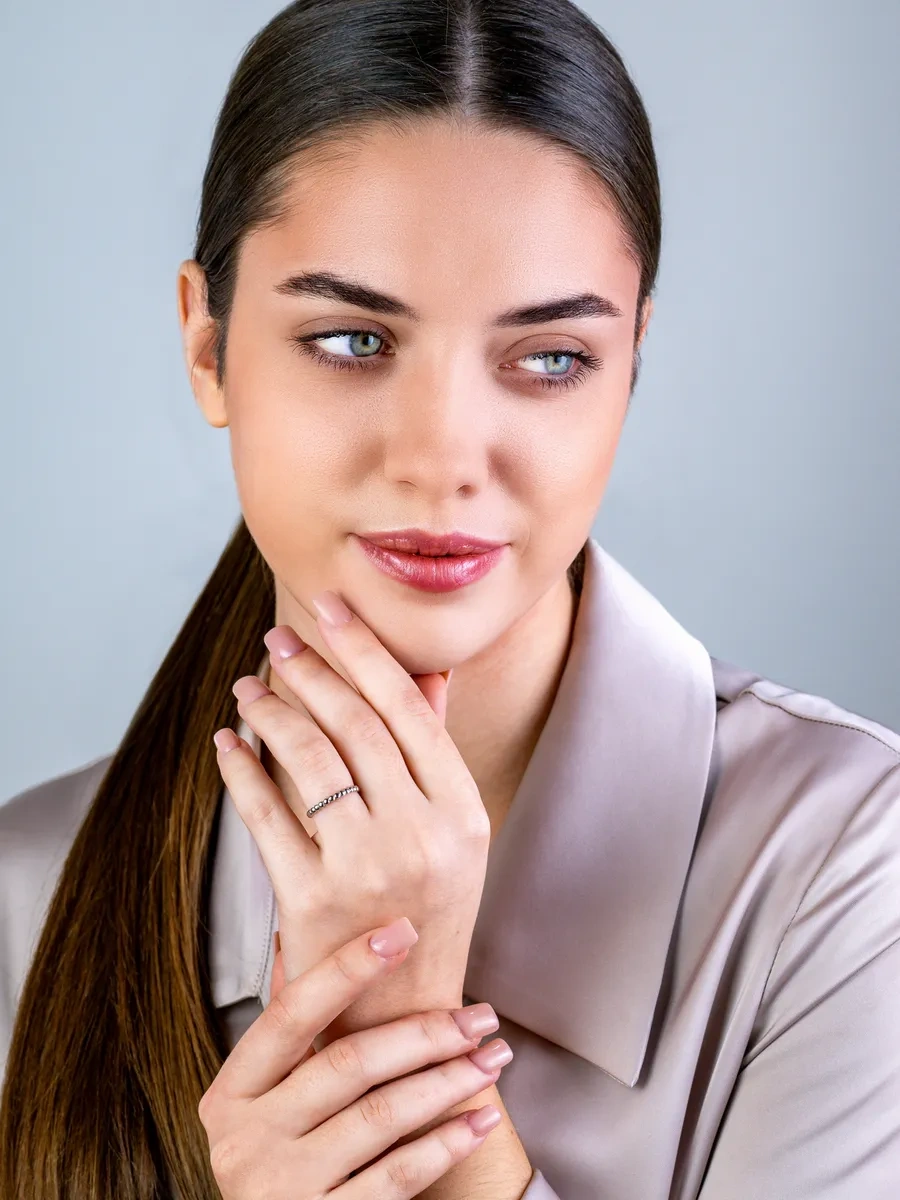 Torgovyj Dom Uvelir Holding İnci Taşlı İnce Yüzük, Gümüş 925 409913520 Altın