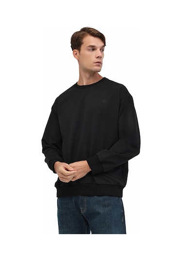 Lumberjack 5w Mb Sn75 C Neck 5pr Erkek Sweatshirt 102024369 Siyah