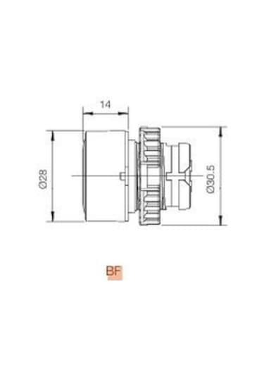 Weg Csw-bf1-01000000-3vf Yaylı Buton 1nk Stop Butonu Kırmızı