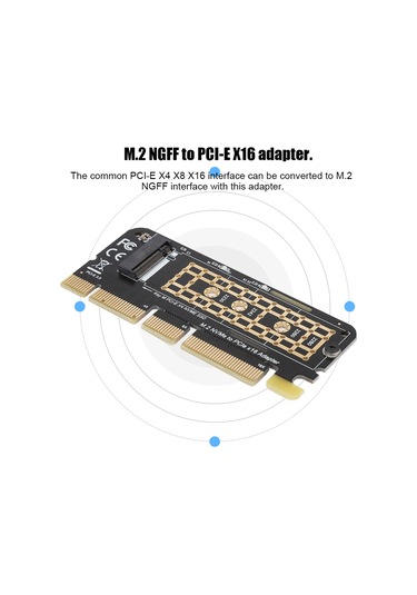 Fosenze Pcı-e 3.0 X16'dan M.2 Nvme'ye Donüştürücü Kart, Çoklu Ssd Testi, Hızlı Veri Transferi, Soğutma Kanatları İçerir