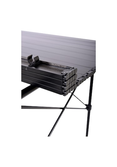Exent Full-Alüminyum Yanmaz- Kırılmaz Hafif Kamp-Piknik Masası 70 CM Siyah