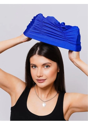 Topichome Havuz İçin Kumaş Yüzme Bonesi 165977906 Mavi