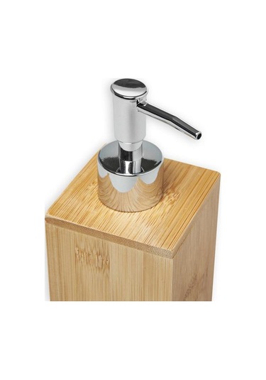 Lorin Bambu Sıvı Sabunluk Açık Kahverengi