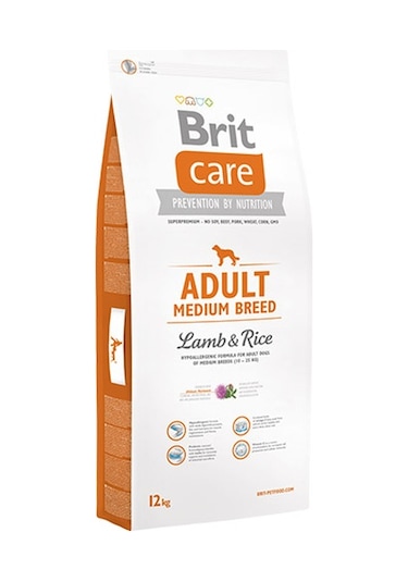 Brit Care Kuzu Etli Orta Irk Yetişkin Köpek Maması 12 KG