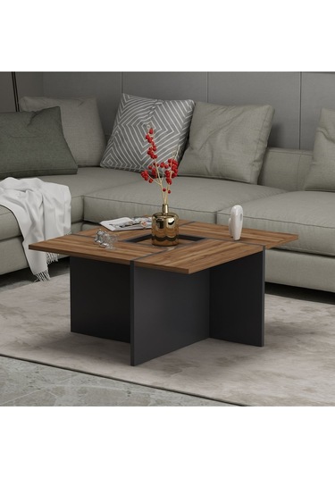 Sılva Orta Sehpa - Antrasit / Ceviz Antrasit - Ceviz