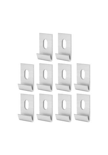 Folinda 10 Adet Serapiye Taban Sabitleyici, Alüminyum Yapı, Korozyona Dayanıklı, Kolay Kurulum Jy34417 Yükseltilmiş Sürüm