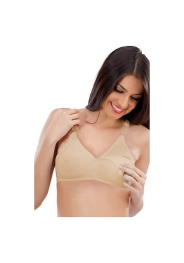 Kadın Penye Pamuklu Kolay Açılabilir Kancalı Emzirme Sütyeni 001