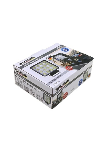 Wolfram 10v-30v Çalışma Lambası Kare 16 Ledli 108 108 40 Mm E9