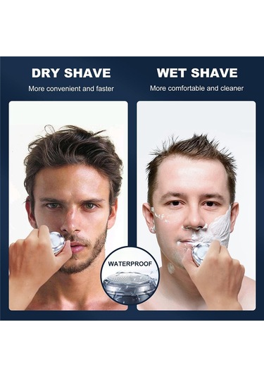Xiaaokeji Mini Tıraş Makinesi, Lcd Ekranlı Erkekler İçin Elektrikli Tıraş Makinesi
