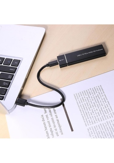 Leezsing Siyah Usb3.1 Nvme Ssd Dönüştürücü Kutusu, Type-c Çevirici Kart, İki Kullanıma Uygun, Dayanıklı Ve Kompakt Tasarım