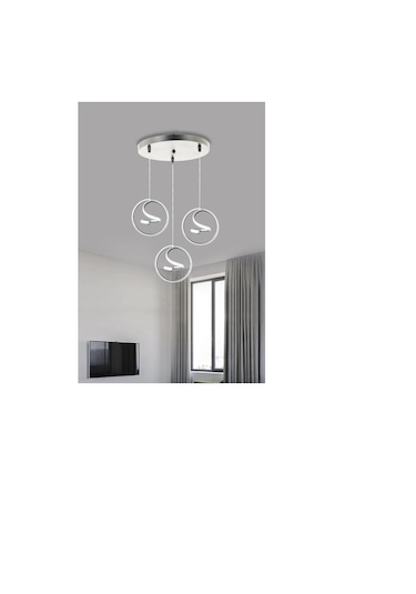 Helezon Modern Sarkıt 3'lü Led Avize - - Kumandalı / Gold Gold