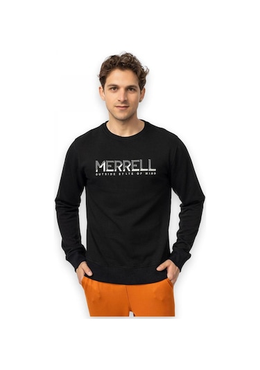 Merrell M25smithm Outdoot Sweat Siyah Erkek Sweatshirt Siyah