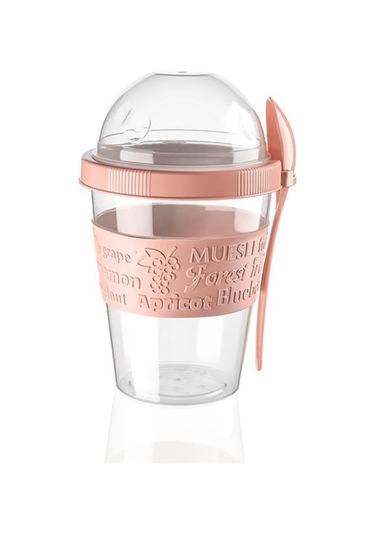 Take'N Go Kapaklı Kaşıklı Pratik Taşınabilir Meyveli Yoğurt Kabı N1138417