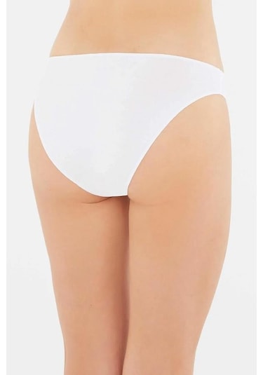 3 Lü Paket Dagi Bayan Düşük Bel İzsiz Slip Külot 5101kc Beyaz
