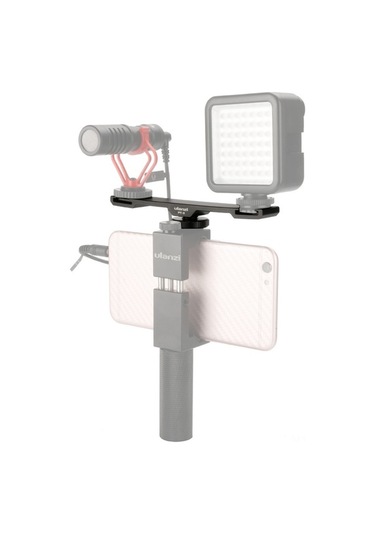 Novahub Profesyonel Video Montaj Kolu: Ulanzi Pt-2 Çift Başlı Sıcak Ayakkabı Yuvası