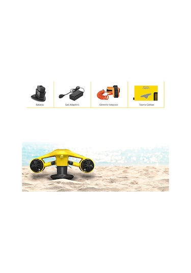 Corby M1 Elektrikli Deniz Scooter Sarı