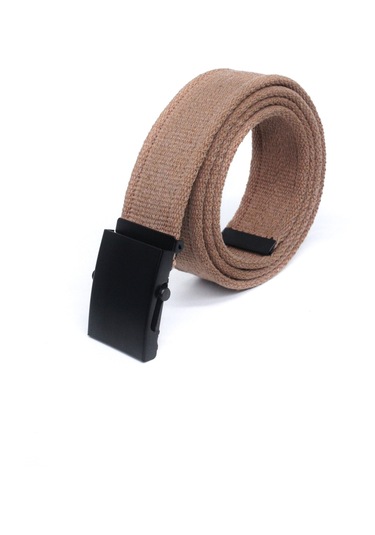 Unisex Siyah Tokalı Kolon Kemeri 4cm Taba Taba