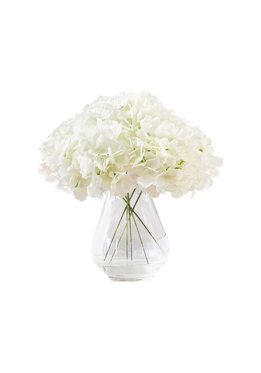 Hangfox 10 Adet Şampanya Rengi 54 Yapraklı Ipek Hortensya Sahte Çiçek, Demontajlı Gövde, Düğün- Parti- Ev Dekorasyonu, Dıy Çiçek Dizaynı